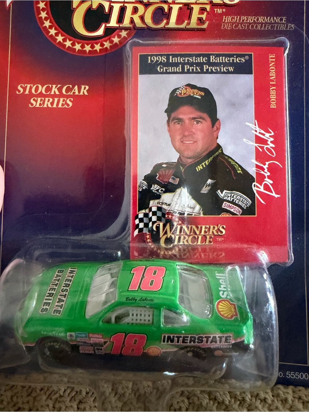 NEW Bobby Labonte GIFTS Green #18 Die-Cast Stock Car by Winner's Circle